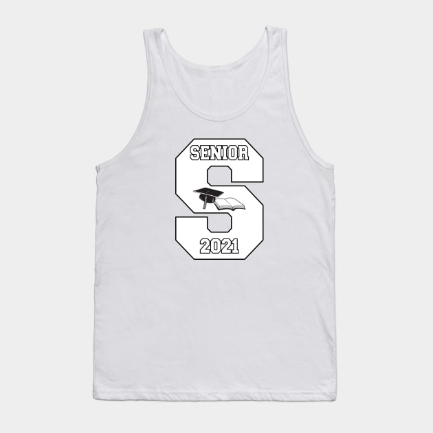 Senior In College Class Of 2021 Tank Top by SpaceManSpaceLand